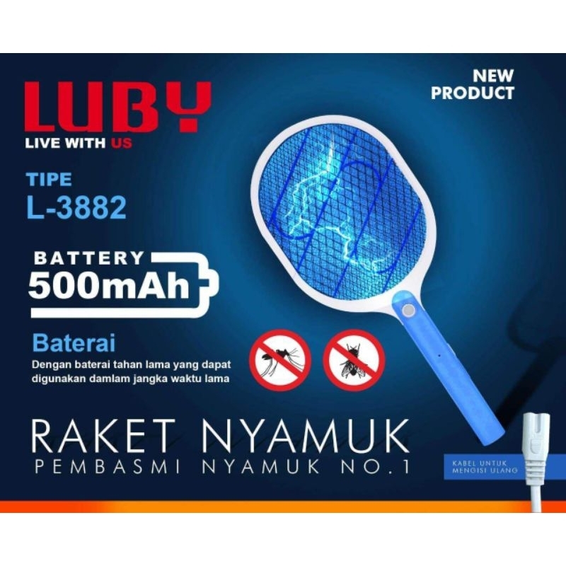 Raket Nyamuk LUBY L-3882
