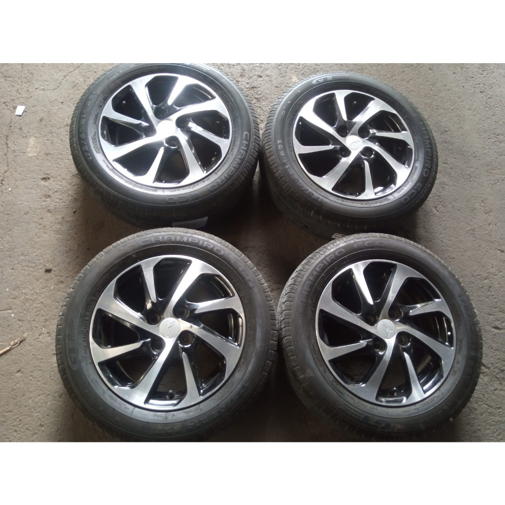 VELG MOBIL SECOND STANDAR AYLA RING 14 LEBAR 5 PCD 4X100 + BAN 175 65 R14