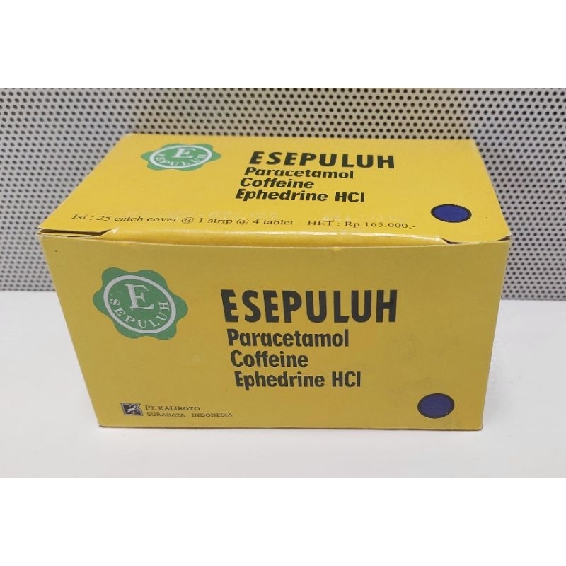 Esepuluh BOX (25 Strip x 4 Tablet)