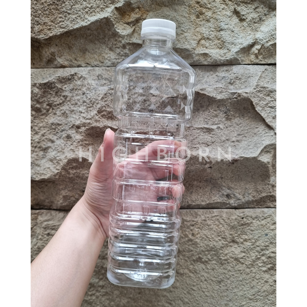 Botol Minyak 1Liter - Botol Plastik PET 1000ml - Botol Minyak 1 liter - Botol Kotak 1 Liter