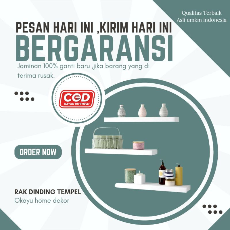 AMBALAN DINDING / AMBALAN / RAK DINDING / HIASAN DINDING / RAK SUDUT