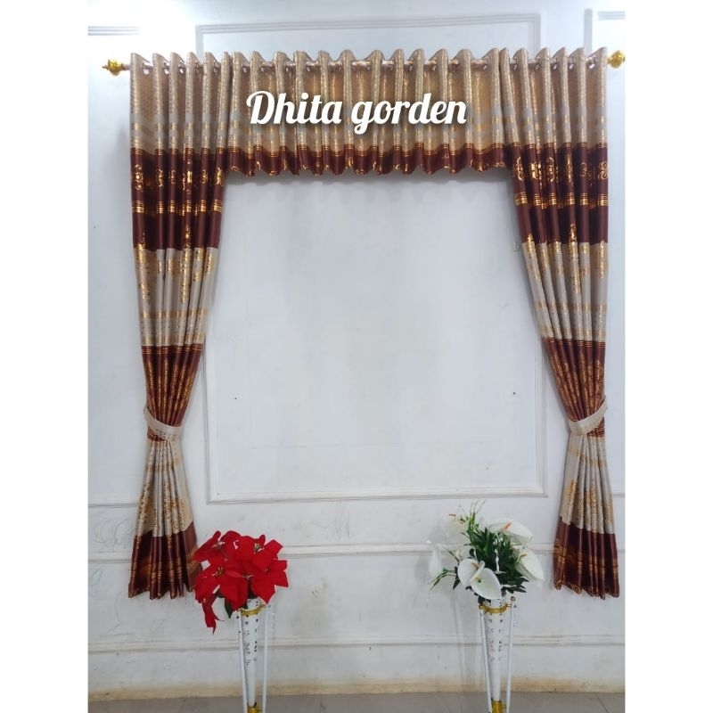 Poni atas Pintu Gorden poni rumbai 12ring Hordeng pendek