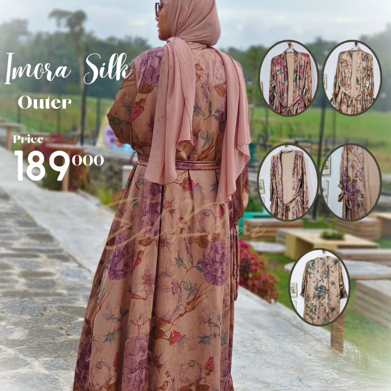 pakaian muslim luaran wanita cardigan bigsize dress kondangan dan casual imora long outer jumbo leng