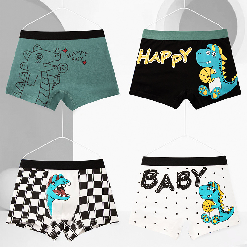 MISS'O BX1351 Boxer Celana Pendek Anak-anak Unisex Celana dalam CD katun Motif Kartun Lucu