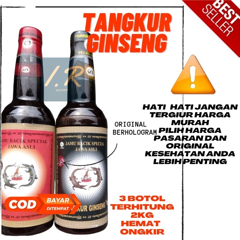 TANGKUR GINSENG ASAM URAT PEGEL LINU ORIGINAL 100%