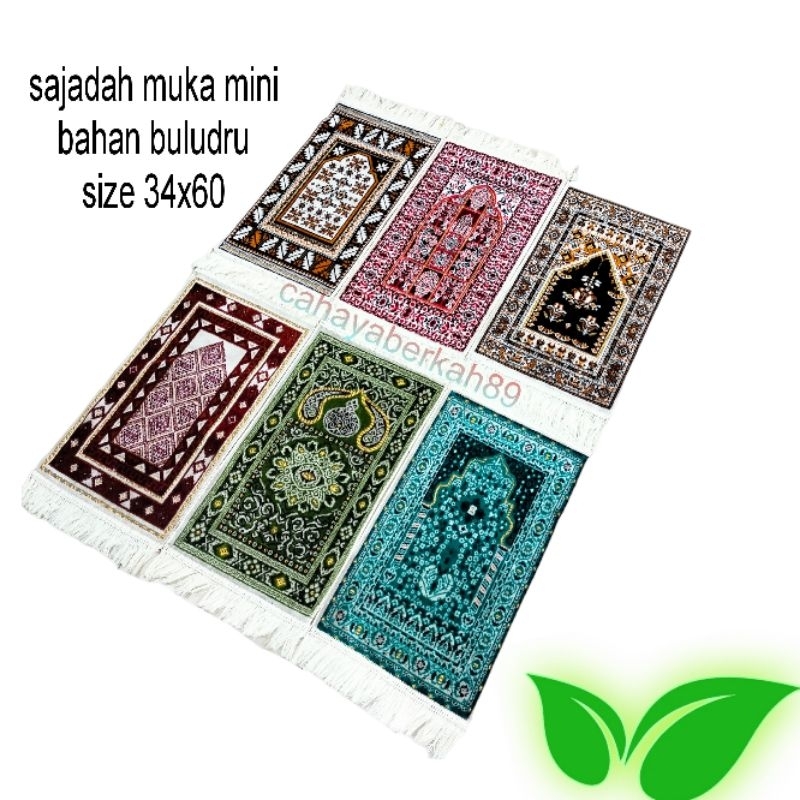 sajadah muka/kepala bulu tebal