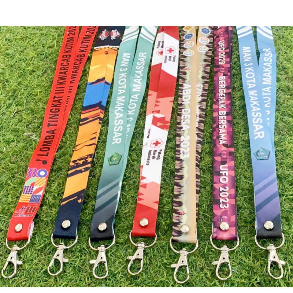 

Tali Lanyard Printing Custom Gantungan id cad tanpa Stoper