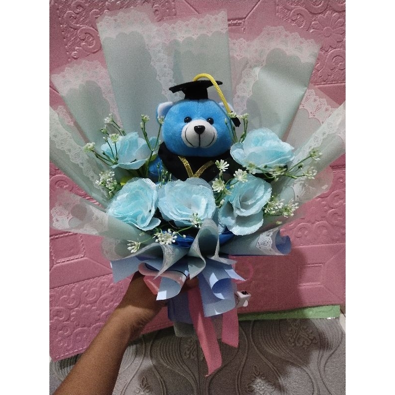 

buket boneka wisuda plus lampu tumblr 1 meter