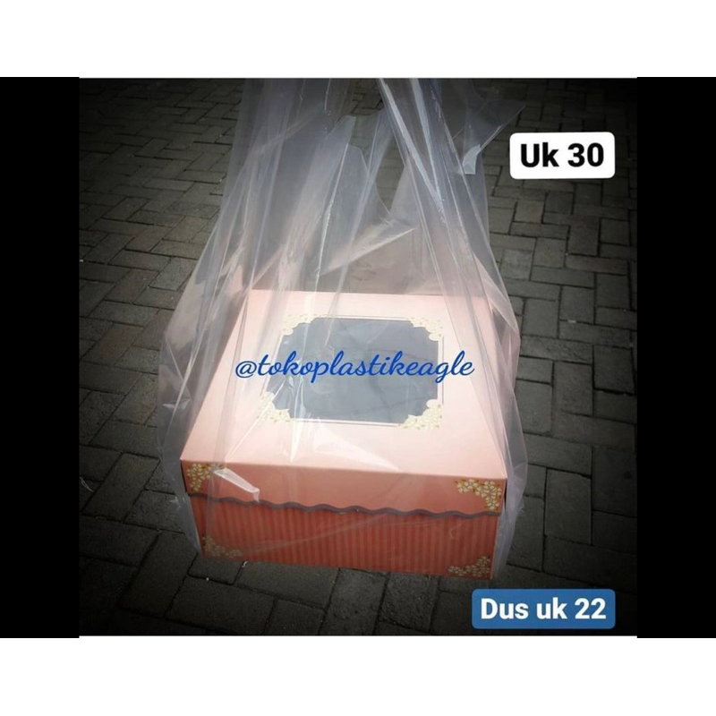 Kresek / Kantong / Plastik BENING transparan PEX BAWANG uk 30 & 35
