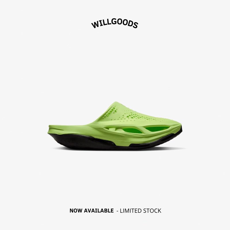 Nike x MMW 5 Slide Sandals Volt Black Unisex Original Resmi BNIB