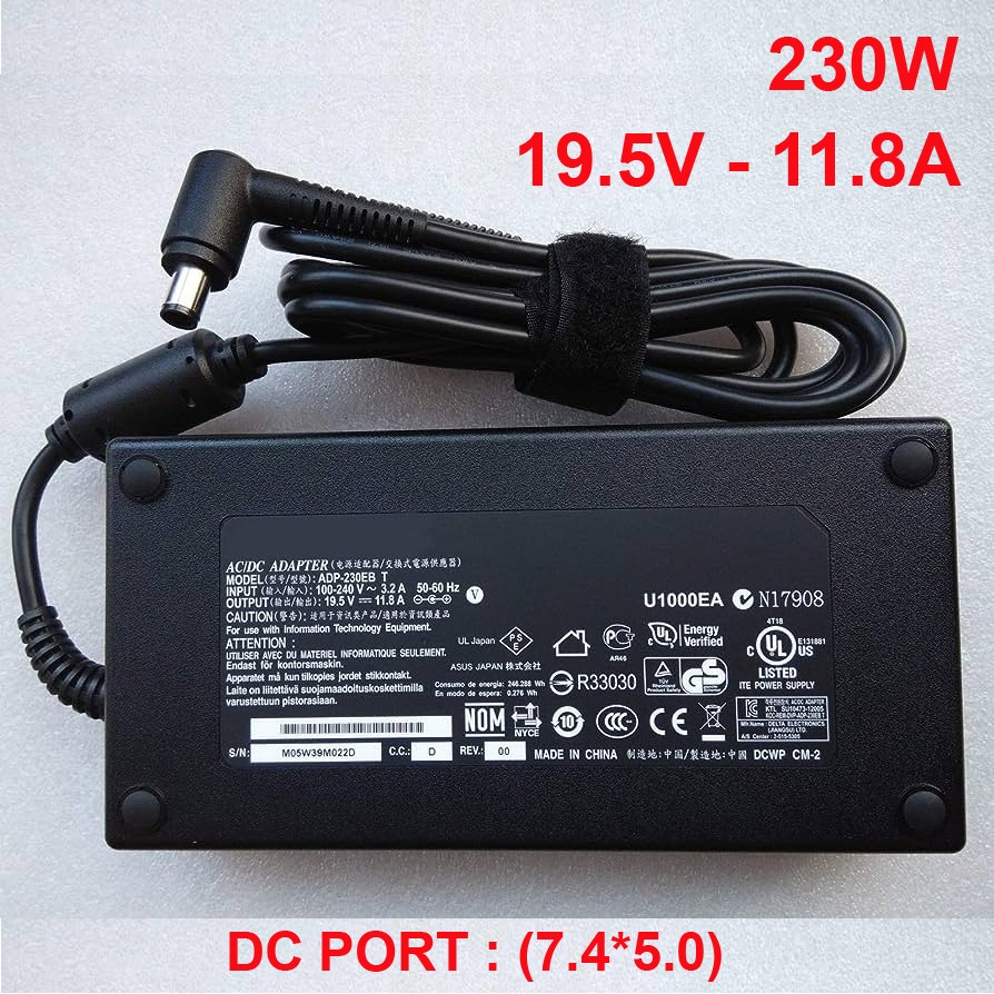 ADAPTOR CHARGER ASUS ROG G750 11.8A 230W DELTA