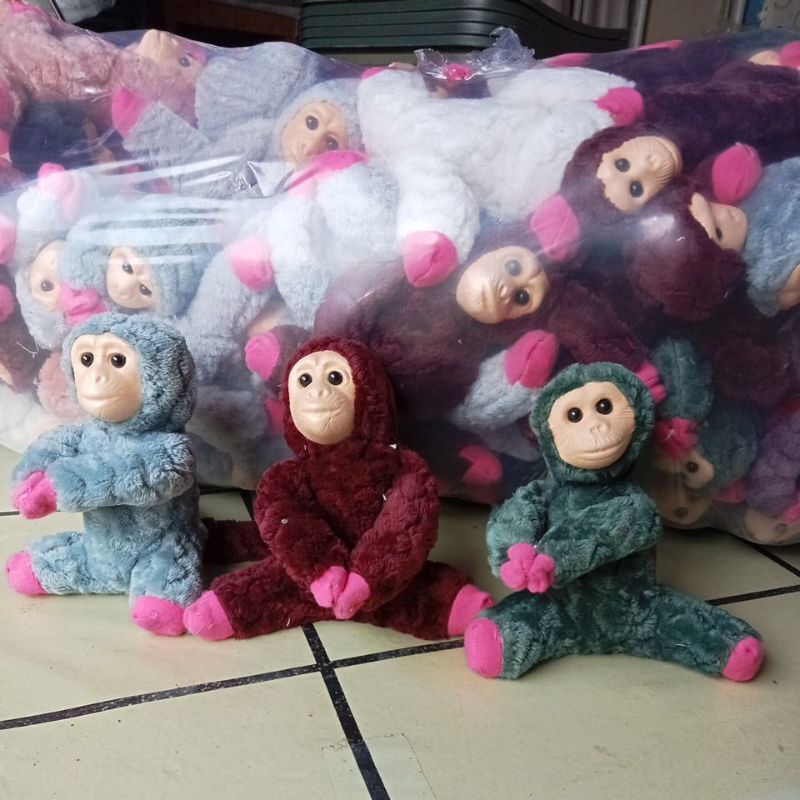 Boneka Monyet, Boneka Capit Kera,Monyet Boneka 16Cm