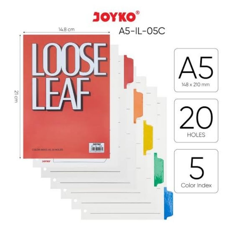 

Pembatas Loose Leaf Binder Joyko A5