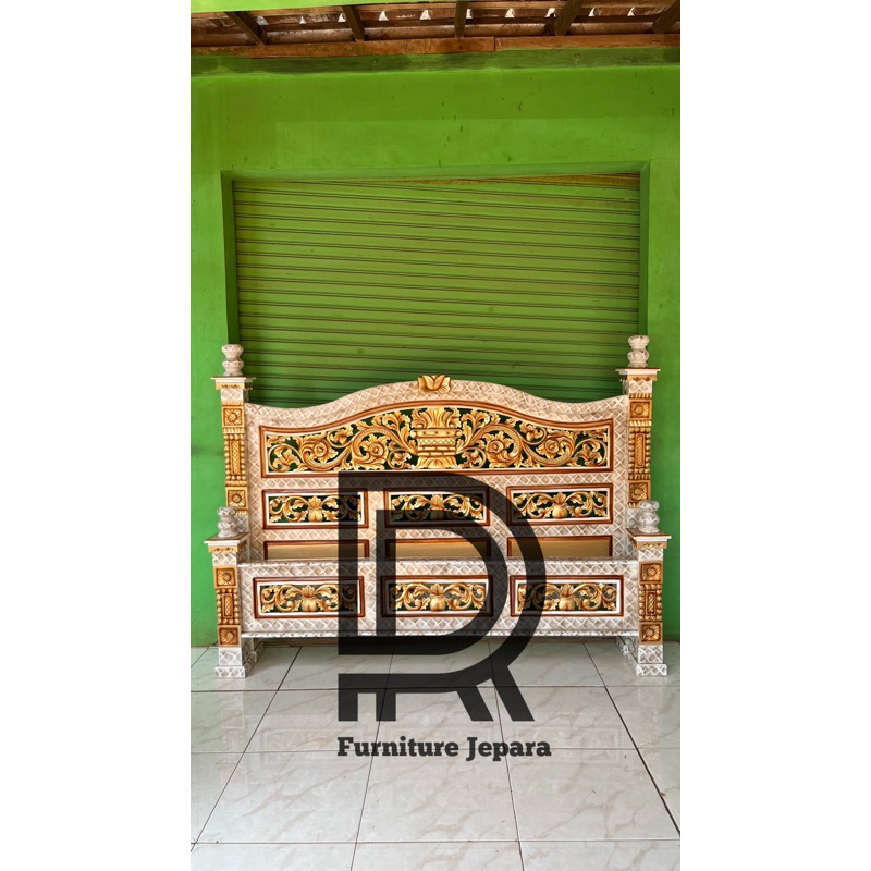 Dipan Rahwana Jati Jepara / Dipan Jati / Tempat tidur Ukir jepara / Dipan Ukir