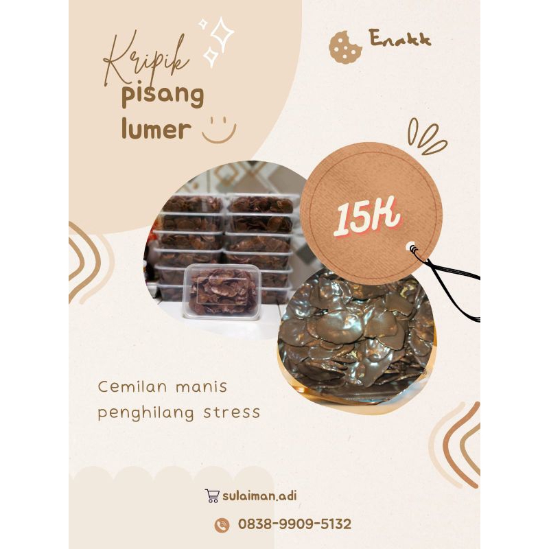 

kripik pisang coklat lumer