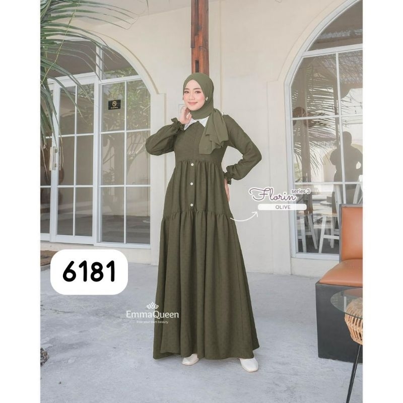 Gamis Florin Crinkle Airflow Kode 6181
