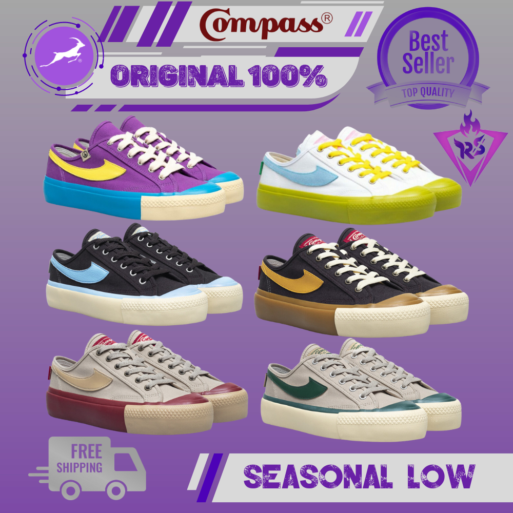 Sepatu Compass Gazelle Low Wafer Green | Compass Gazelle Low | Gazelle Low Wafer Maroon | Gazelle Lo
