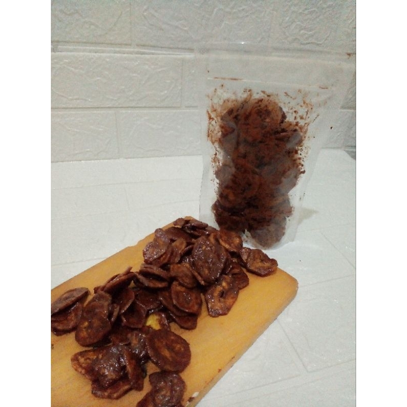 

keripik pisang coklat lumer