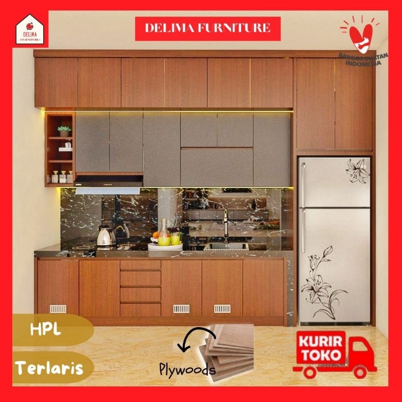 Kitchen set hpl/kitchen set /lemari dapur/hpl/interior