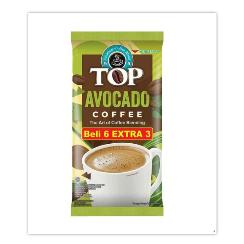 

Top Avocado Coffee isi 9 sachet x 22 gr Kopi Instan