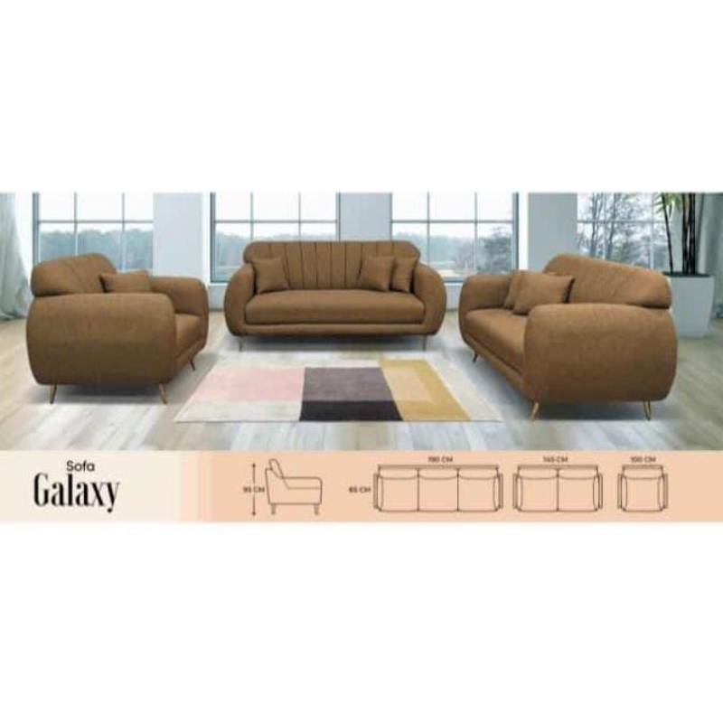 Sofa Merlino Galaxy 321 Bergaransi