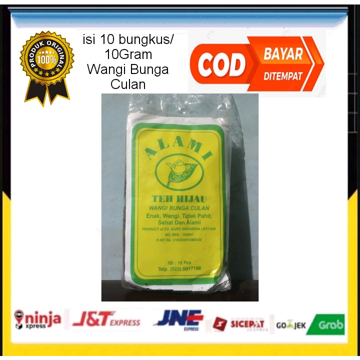 

TEH ALAMI TEH HIJAU WANGI BUNGA CULAN ENAK WANGI TIDAK PAHIT SEHAT DAN ALAMI