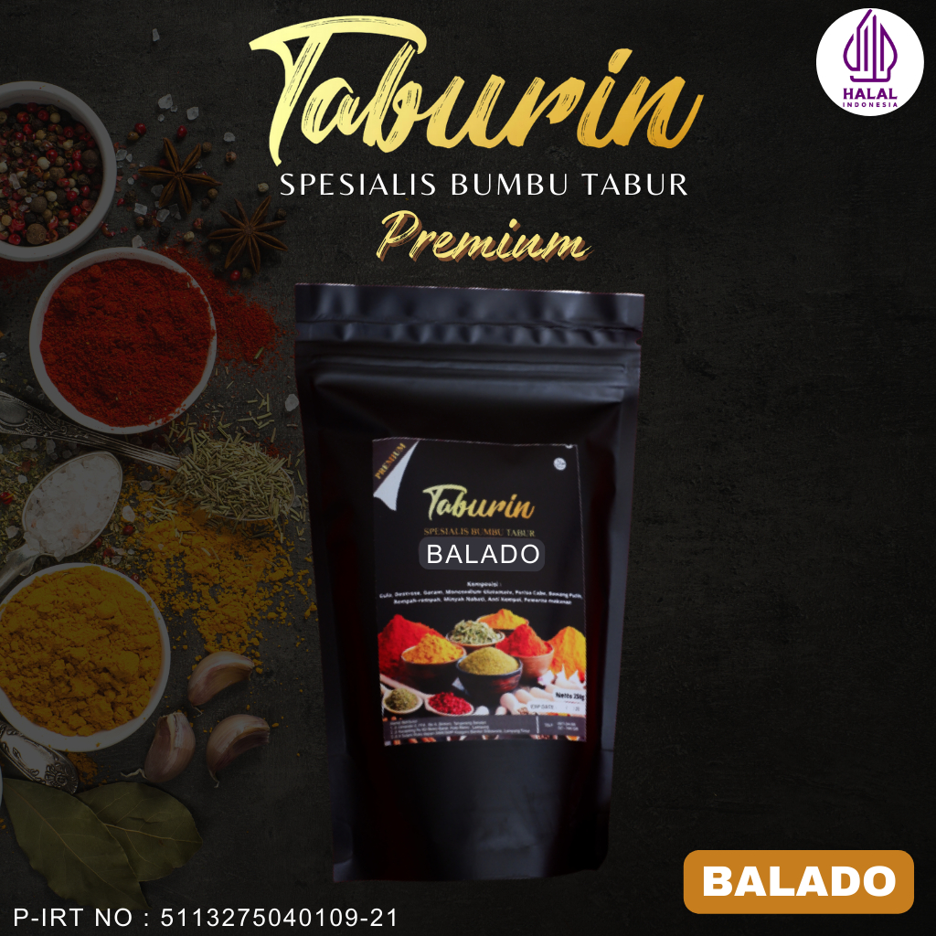 

Bumbu Tabur Premium Kiloan Rasa Balado 1Kg by Taburin