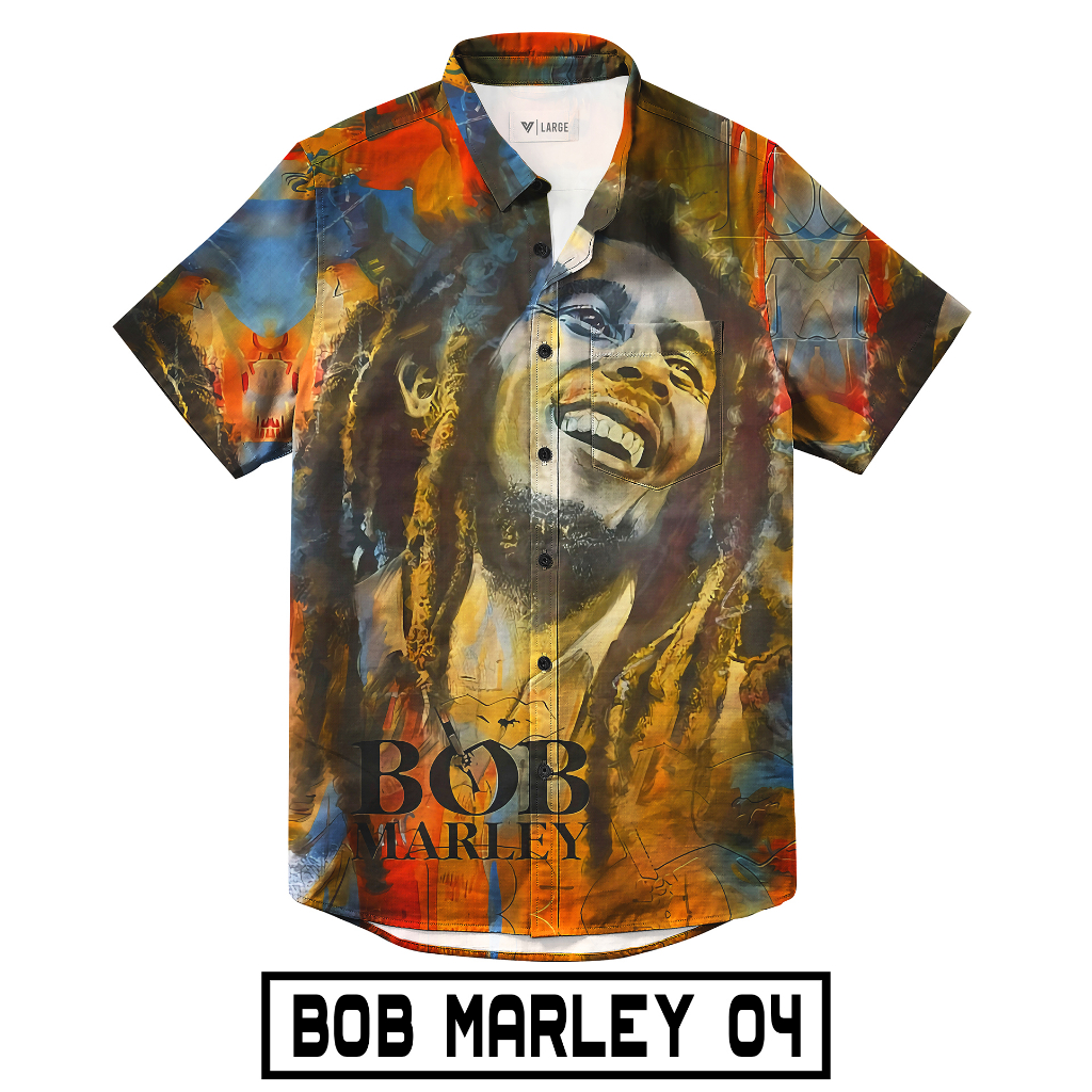 BOB MARLEY Kemeja Full Print