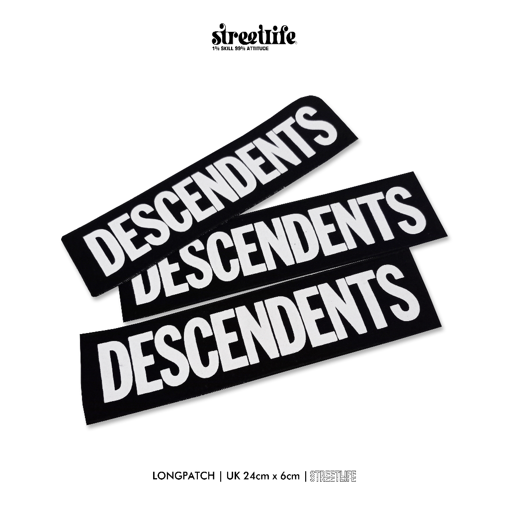 LONGPATCH DESCENDENTS / EMBLEM PANJANG / LONG PATCH DESCENDETS / LONG PATCH MUSIK