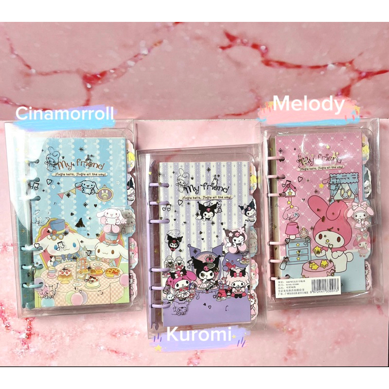 

(Koleksi Kk) Notebook/Jurnal/Diary Kuromi,Cinnamoroll