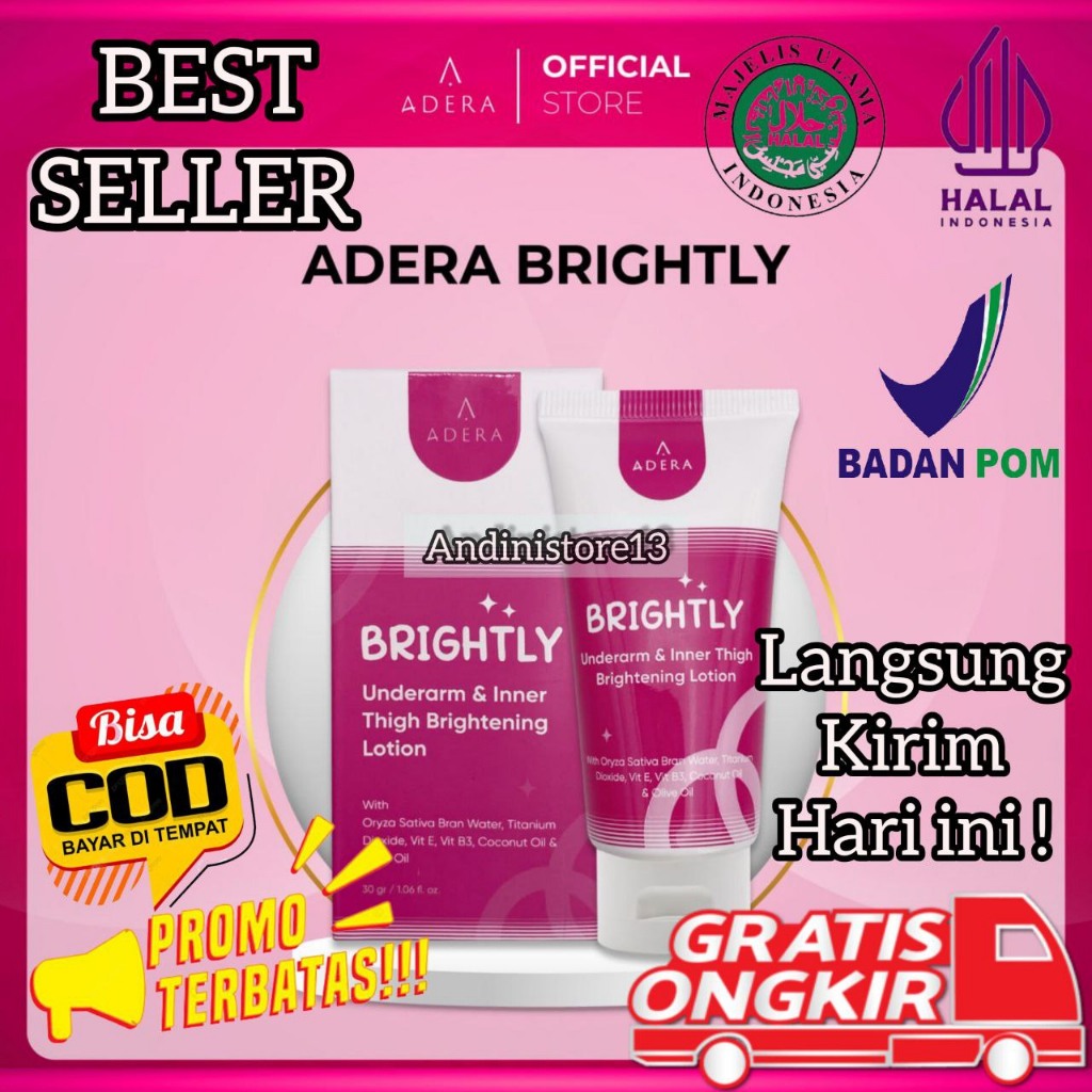【ORIGINAL 100%】 ADERA BRIHTLY SERUM 100% ORIGINAL BPOM RESMI