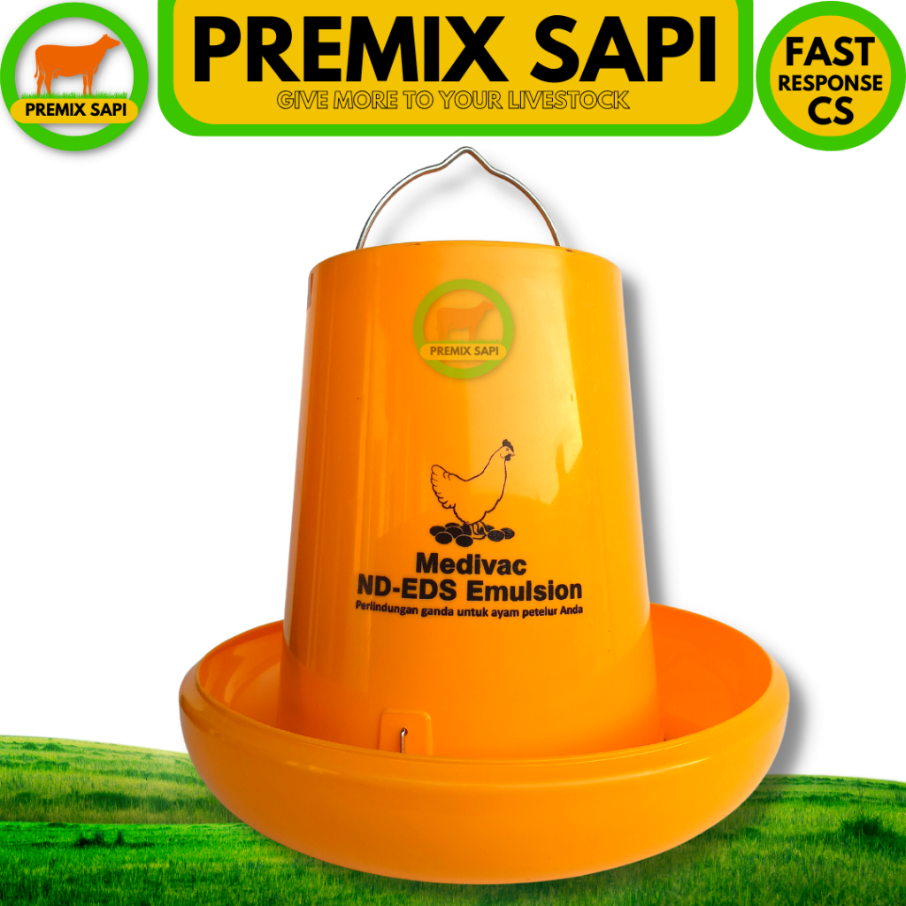 TEMPAT RANSUM PAKAN AYAM 5KG - Tempat Makan Ayam 5KG MEDION