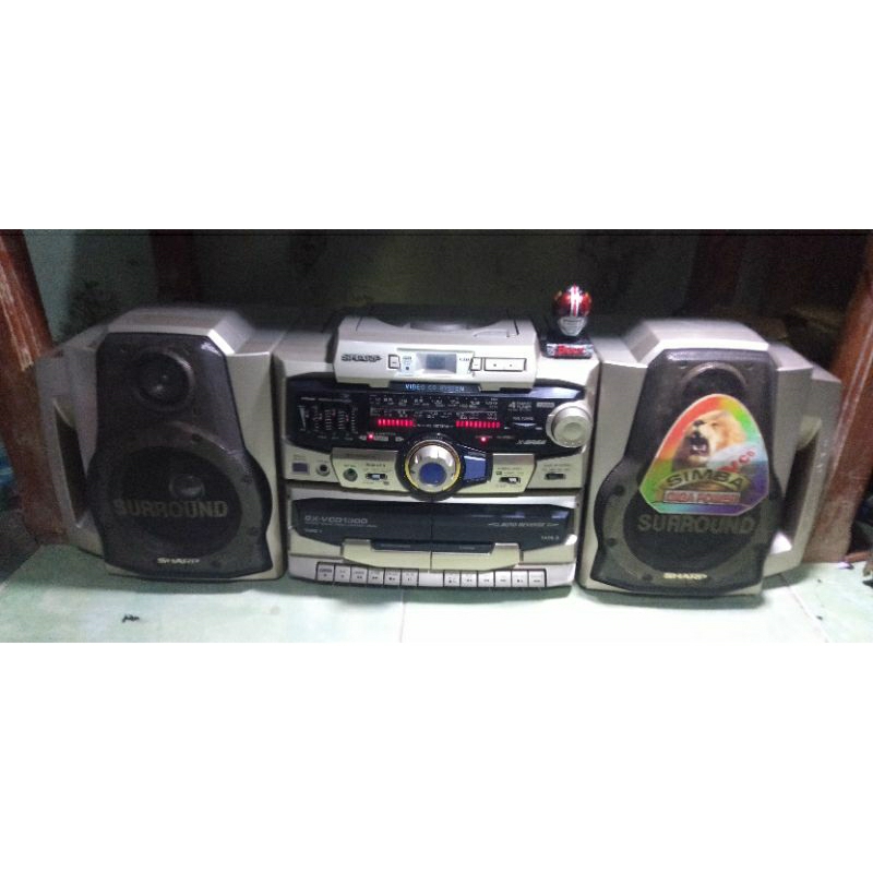 Tape Radio Sharp Simba Suround jadul normal