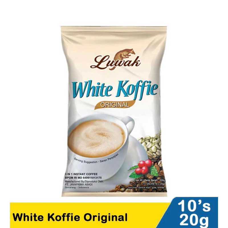 

Kopi Luwak White Koffie Original - 10 Sachet @20 Gram