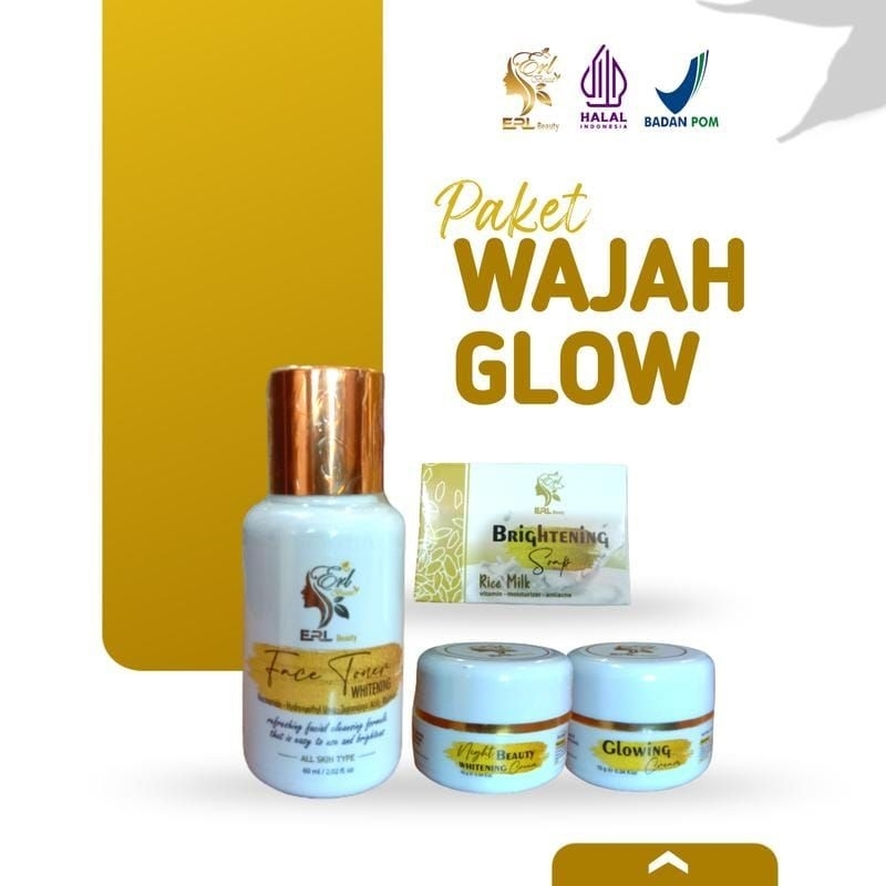 PAKET SKINCARE GLOW SABUN RICEMILK ERL BEAUTY
