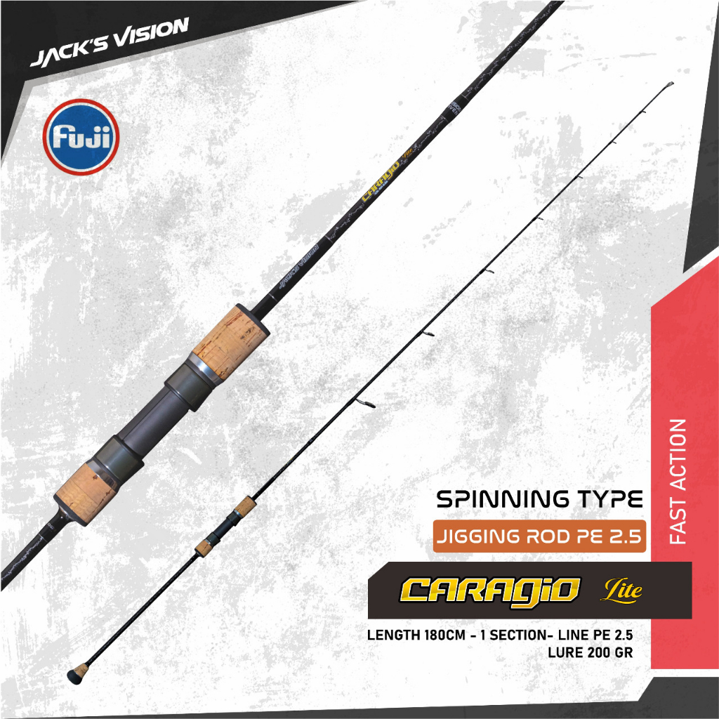 JORAN SPINNING CARAGIO LITE JACK'S VISION UK. 180 CM PE 2-5 1 SECTION