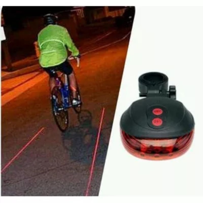 Lampu Belakang Sepeda LED Laser
