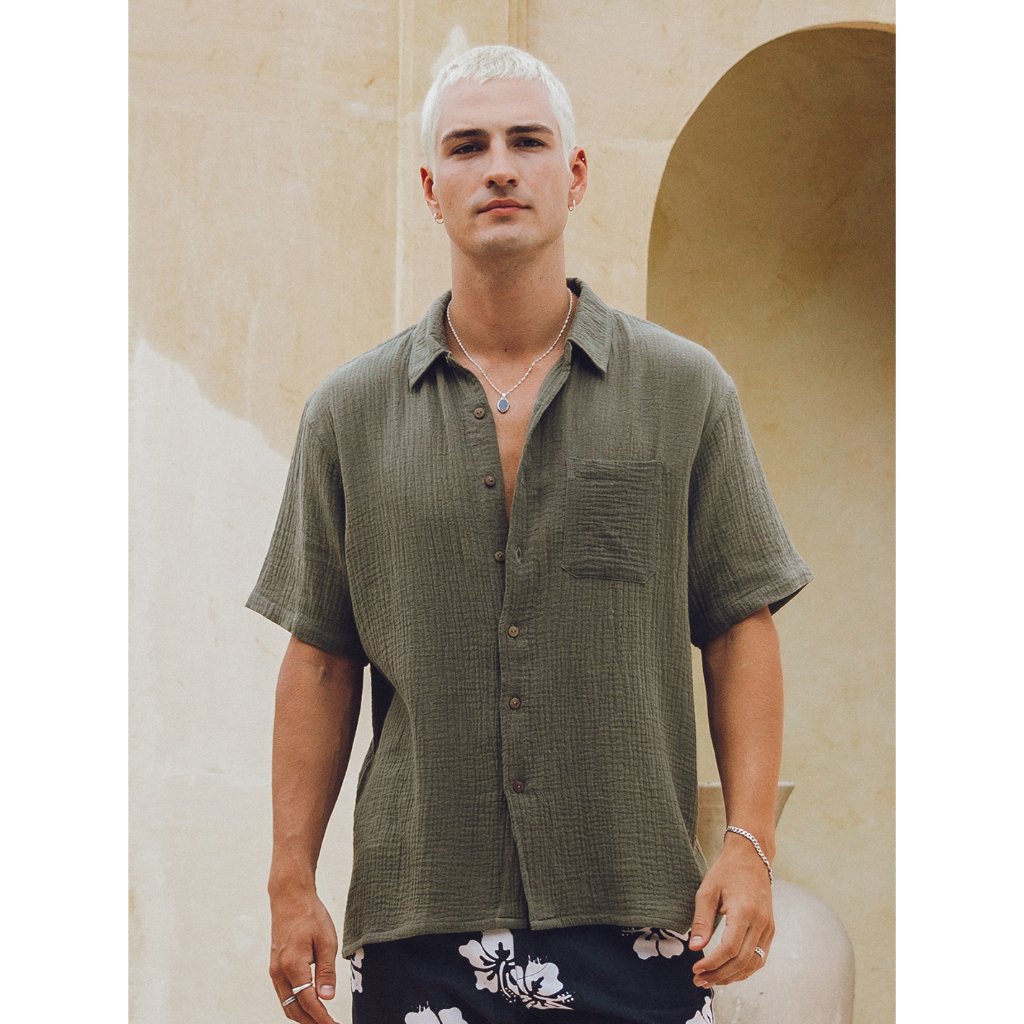 BLOOD + BONE - Krooked Shirt - Khaki