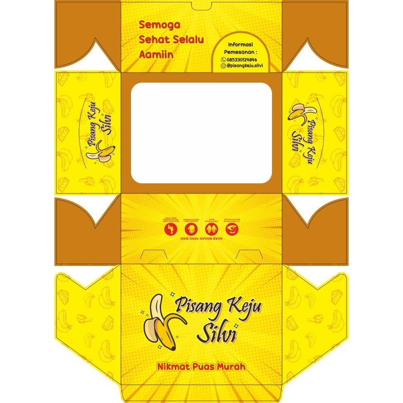 

Dus pisang crispy/keju uk 16x12x7cm