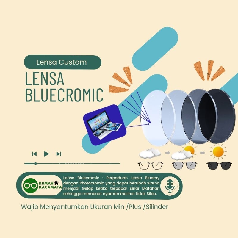 Lensa Bluecromic Minus Plus Silinder