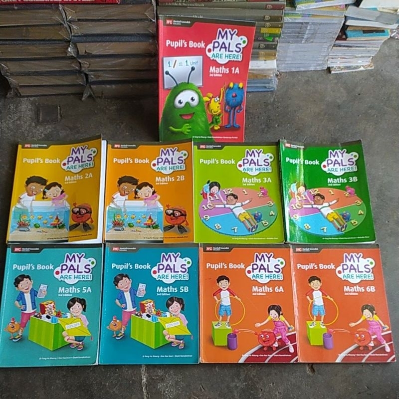 Buku MY PALS ARE HERE Pupils Book Math 1A,1B,2A,2B, 3A,3B,4A,4B,5A,5B,6A,6B (original)