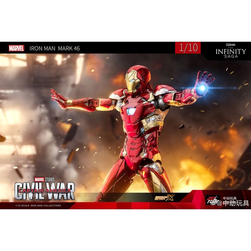 ZDToys Avengers Civil War Dr ZD Toys Ironman Mark46 Iron Man Mark 46 Figure