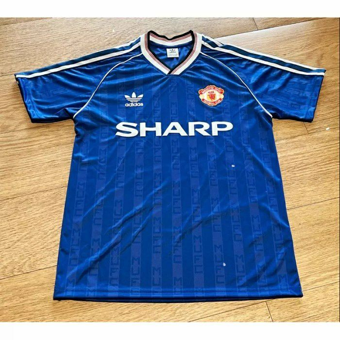 Jersey Grade Ori Retro MANCHESTER United HOME 1988 Murah High Quality BAJU BOLA MU VINTAGE 1990 KLAS