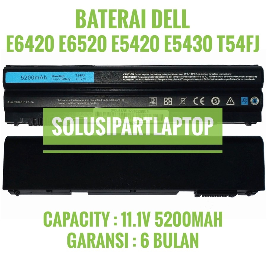 BATERAI LAPTOP DELL E6420 INSPIRON 5420 5520 5425 5525 VOSTRO 3460 3360 Batre Batrai