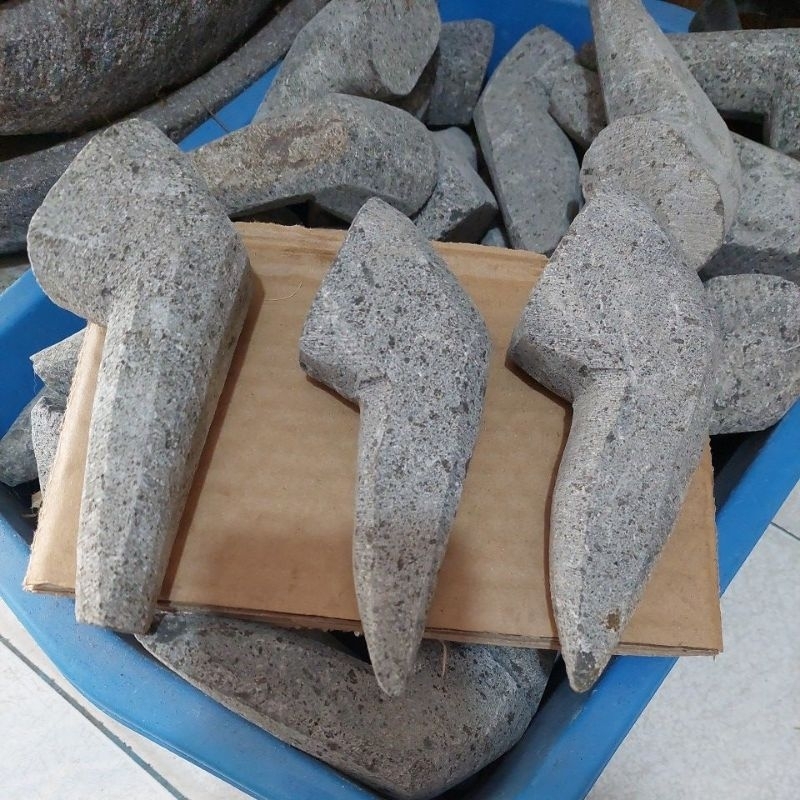 ulekan batu asli / anak cobek