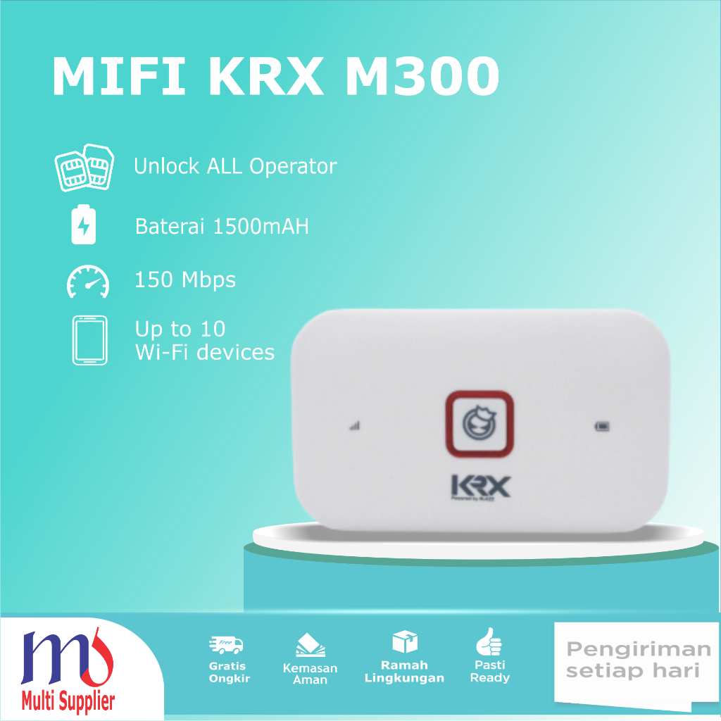 KRX M300 Mifi Mobile Wifi 4G LTE Unlock All Operator bisa Smartfren