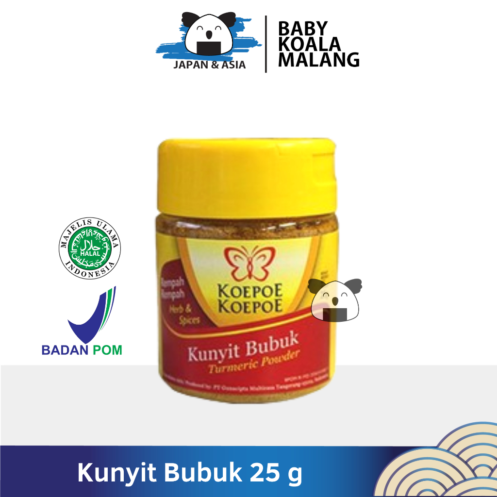 

KOEPOE Kunyit Bubuk 25 gr Halalll | Turmeric Powder...