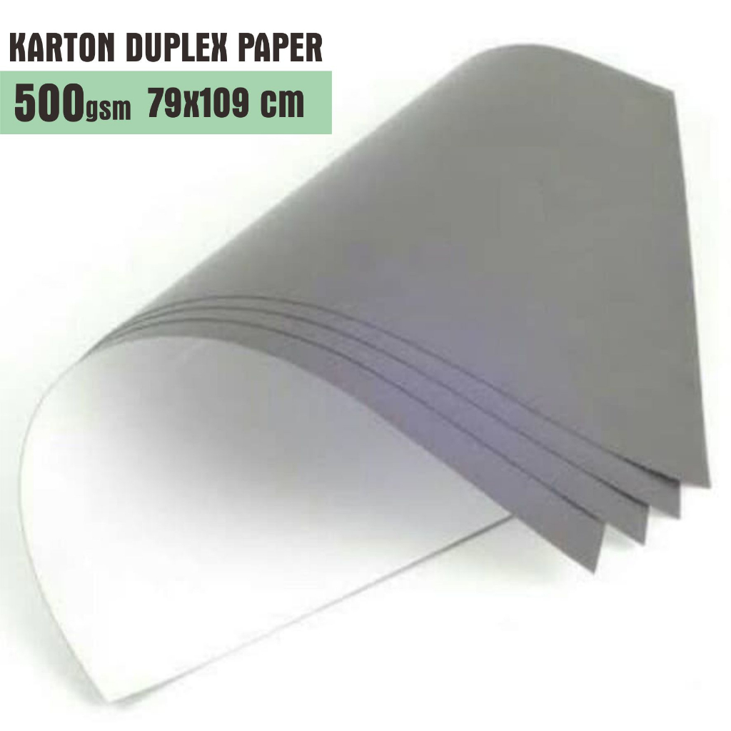 

Kertas Karton Tebal Duplex Paper 500 gsm - 79 cm x 109 cm