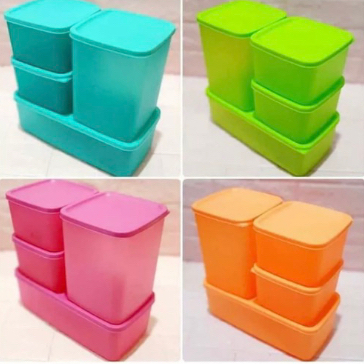 TOPLES PLASTIK SET PANDORA STORAGE FOOD 4 PCS