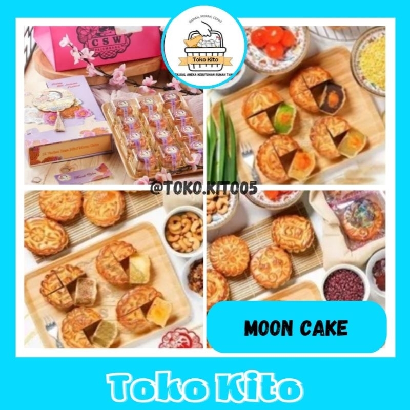DISKON 10% MOONCAKE CSW (CITRA SARI WANGI) PALEMBANG / KUE BULAN VEGETARIAN HALAL 1 BOX / MOONCAKE E